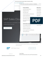 SAP Sales Cloud - Sales Automation Software For Enterprises & SMEs