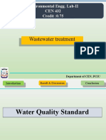 Wastewater Treatment Wastewater Treatment: Environmental Engg. Lab-II CEN 432 Credit:0.75