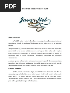 INTERNET CAFE BUSINESS PLAN  keerthi