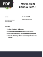 Modules in Religious Ed 1