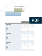 Project Budget Template: Labor Task