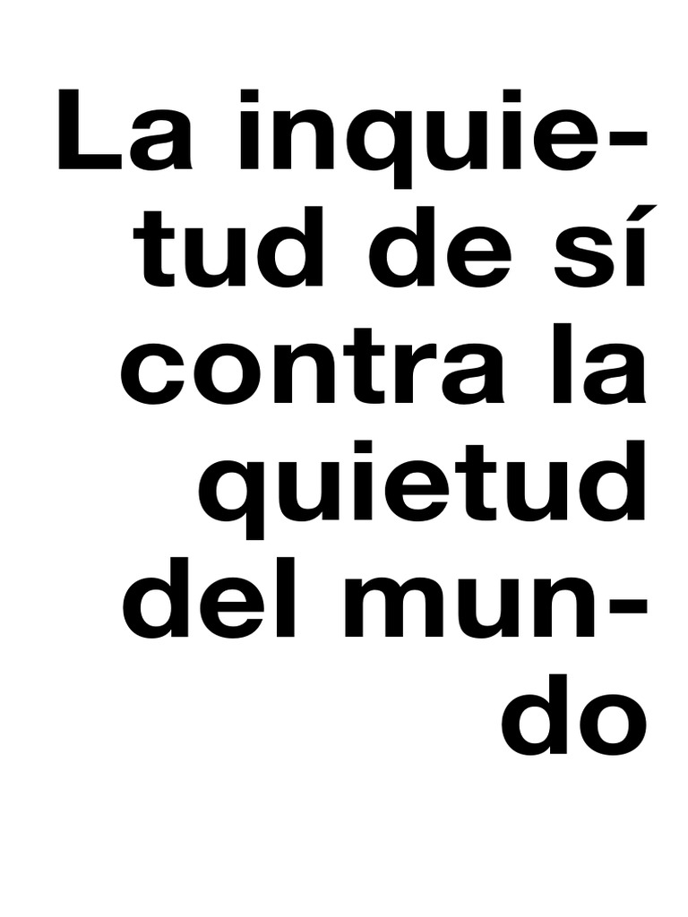 La Inquietud de Si Contra La Quietud Del PDF | PDF | Michel Foucault ...