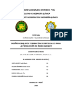 Produccion de Acido Acrilico A Partir de Propileno - Grupo 9