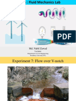 Experiment 7 - Flow Over A V-Notch