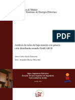 Análisis de REDES de BT Con Generación Distribuida Usando GridLAB-D PDF