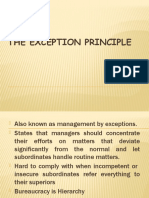 The Exception Principle 11 12nn