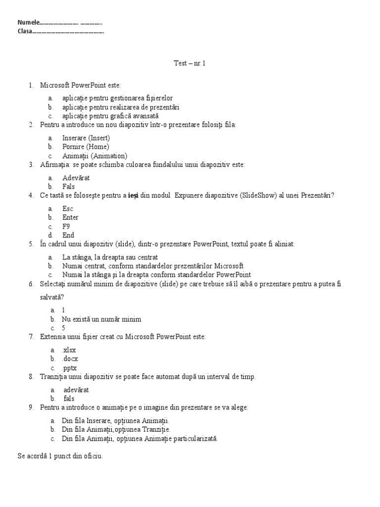 Test PowerPoint | PDF