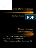 Open Economy Macroeconomics: The Final Frontier