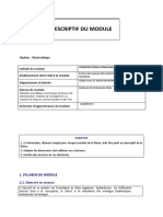 DESCRIPTIF DU MODULE Hydrauliques