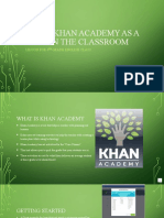 Using Khan Academy As A Tool in The Classroom: Lesson For 6 Grade English Class