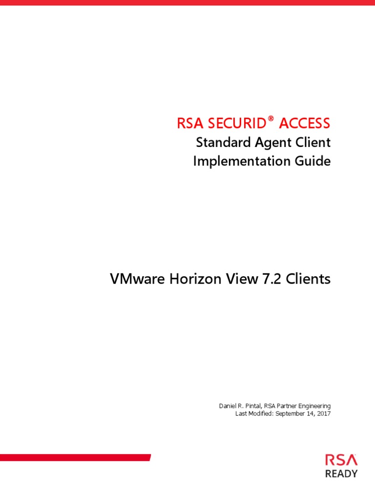 VMware Horizon View 7 2 RSA SecurID Access Clients | PDF | Radius | Login