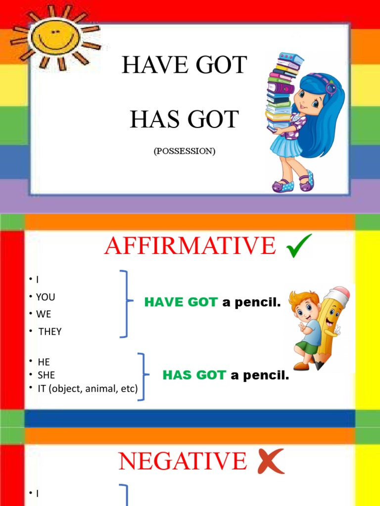English Grammar: Have/Has Got Usage | PDF | Language Arts & Discipline