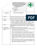 Contoh SOP Puskesmas Tentang Pengiriman Atau Rujukan Pasien ODP Dan PDP-3