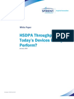 HSDPA Throughput: Do Today's Devices Really Perform?: January 2007