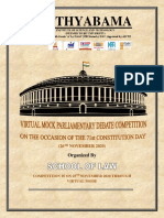 Virtual Parliamentary Debate at Sathyabama University