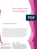 Violencia Sexual Como Arma de Guerra