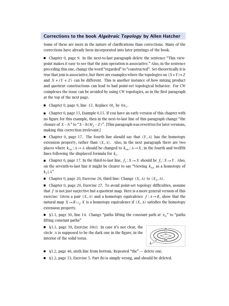 ALGEBRAIC TOPOLOGY PDF HATCHER visual data 4