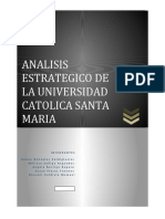 Analisis Estrategico de La Universidad Catolica Santa Maria