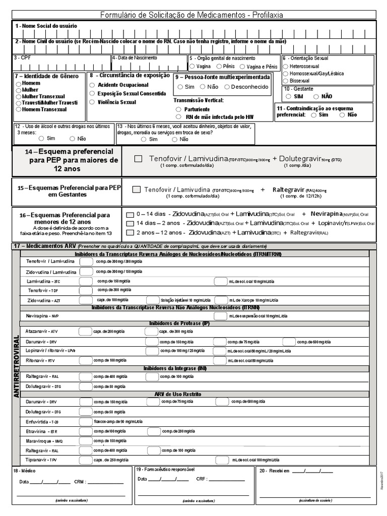 Formul rio de dispensa o de pep 2017 pdf identidade de g nero