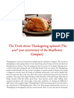 The Truth About Thanksgiving Updated (The 400th Year Anniversary of The Mayflower Compact)