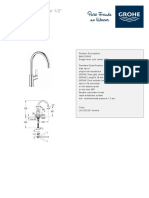 GROHE Specification Sheet 31231001