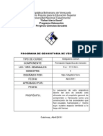 Programa de Geohist - Ria de Venezuela