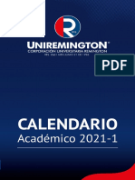 Calendario Academico 2021 1 PDF