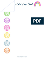 Bright Rainbow Color Code Chart PDF