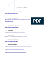 Important Websites: 1. Soil Measurement Parameters Related Link