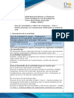 Guía de Actividades y Rúbrica de Evaluación - Unidad 3 - Fase 4 - Diseño Prototipo Con Componente Multimedia en Ambiente Web