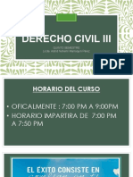 Derecho Civil III: Horario y temario