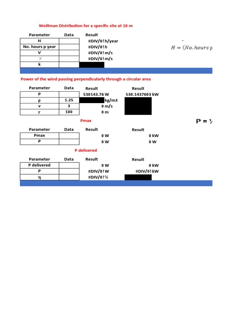 Weillman Distribution Analysis at 10m | PDF | Watt | Physics