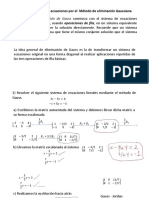 4.método de Eliminación Gaussiana para Sistemas