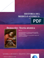 Historia Del Modelo Atomico