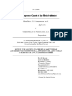 Roy Moore Motion To Submit Amicus Brief in Support of Application For Injunction