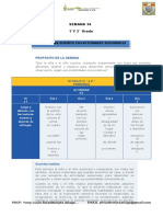 Planificador de Actividades Semana 36. 1 y 2 Grado