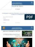 Taller de Tesis I: Ix Ciclo