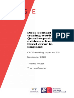 Does Contact Tracing Work? Quasi-Experimental Evidence From An Excel Error in England