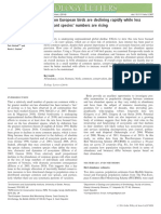 Changes in European Avian Abundances