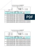 Standard Sectional Dimension of H-Welded Steel: and Its Sectional Area, Unit Weight and Sectional Characteristic