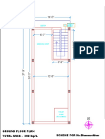 UP Entry: Ground Floor Plan SCHEME FOR MR - Dhanasekhar