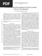 A New Method Presentation For Fault Location in Power Transformers