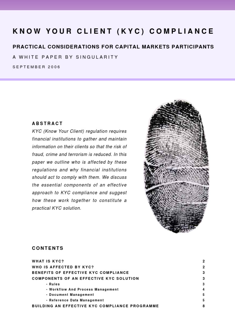 KNOW YOUR CLIENT KYC KEY REQUIREMENTS AND COMPLIANCE FOR visual data 4