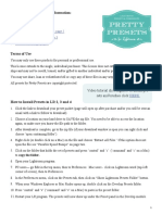 Preset Install Instructions and Terms of Use PDF