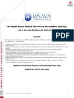 medicamento de uso veterinario segundo wsava  2020