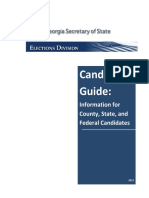 GA Secretary of State Election Candidate Training Guide