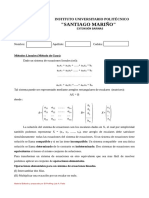 Sistemas Lineales Método de Gauss PDF