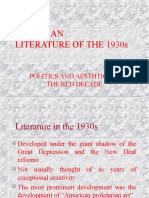 1930s American Literature and the Rise of Proletarian Art