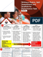 Writing A Rubric, Self-Assessment and Scaffold For Performance Task