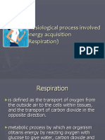 Physiological Process Involved Energy Acquisition (Respiration)